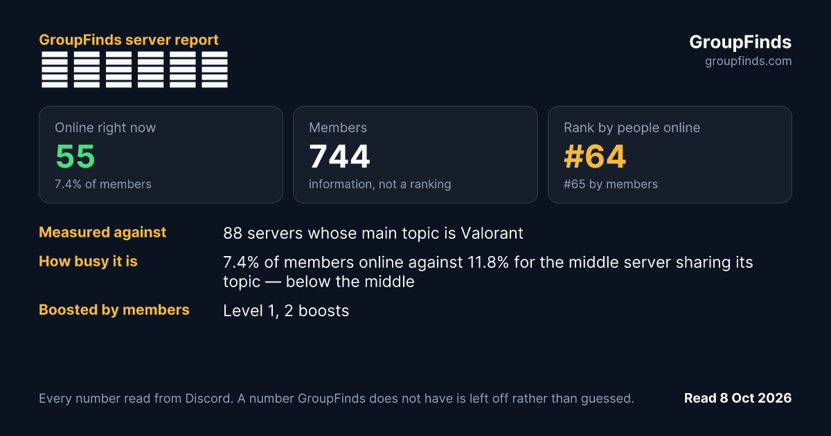 𝙂𝘼𝙈𝙄𝙉𝙂's GroupFinds server report