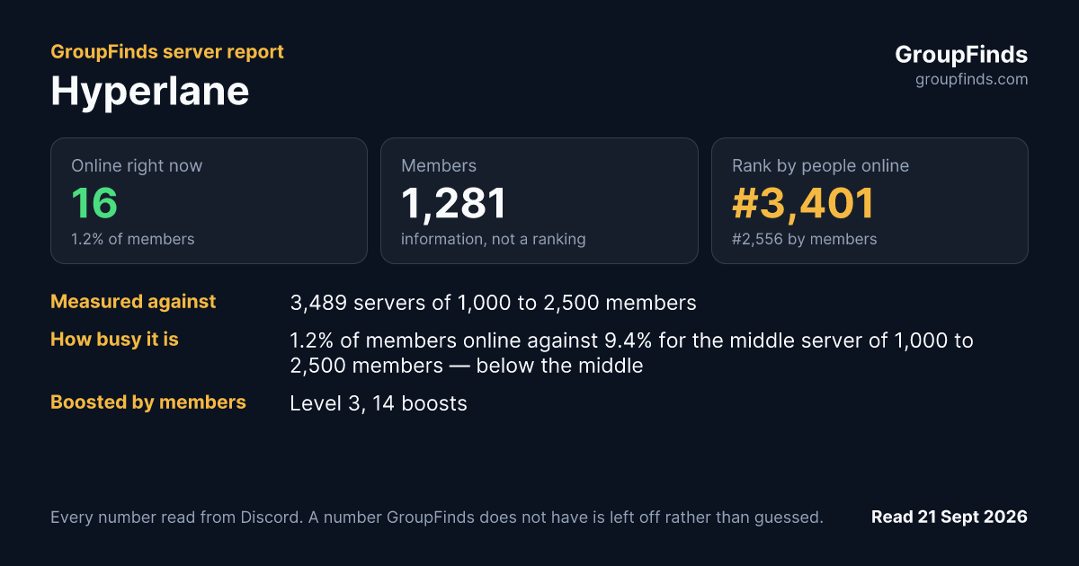 Hyperlane's GroupFinds server report