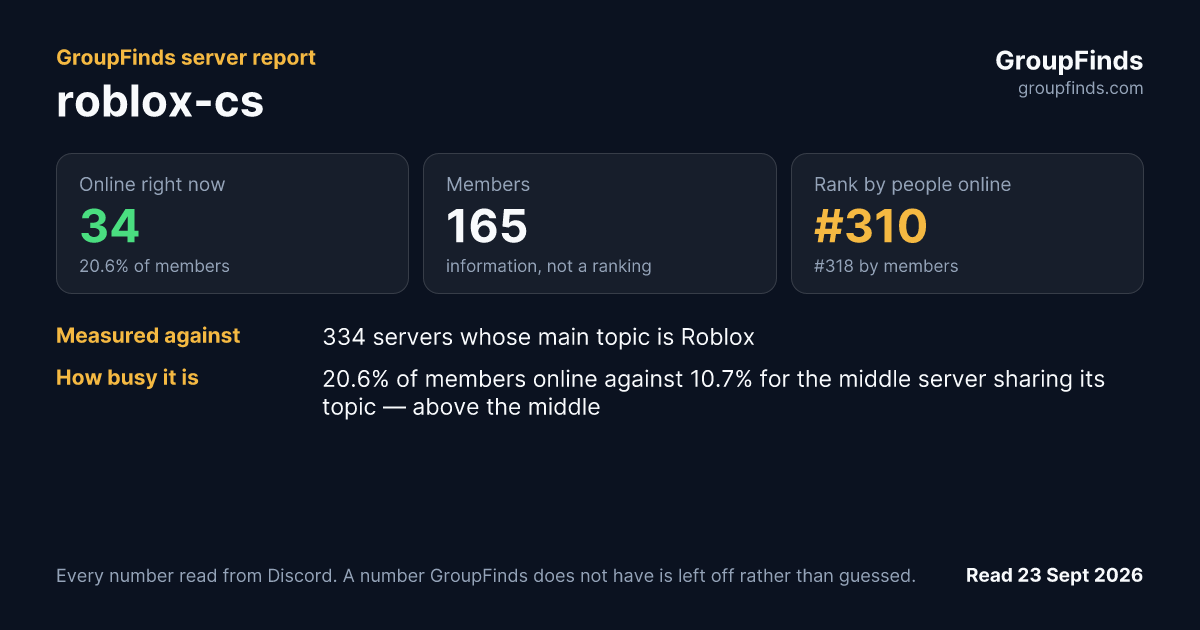 roblox-cs's GroupFinds server report