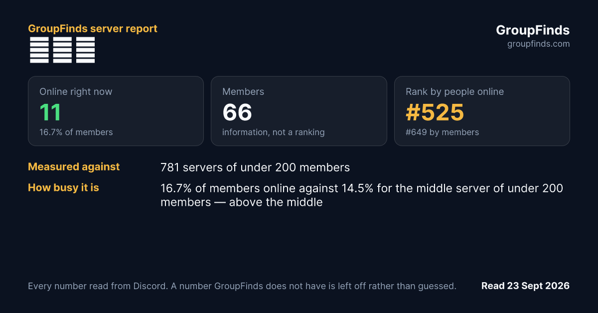 ʚ⨯ɞ's GroupFinds server report