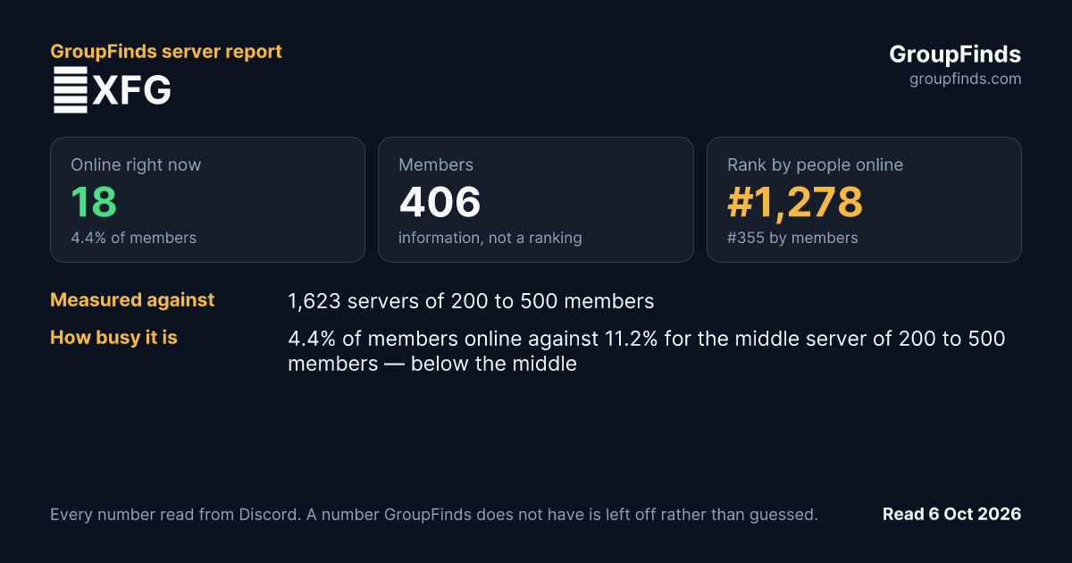 🔥XFG's GroupFinds server report
